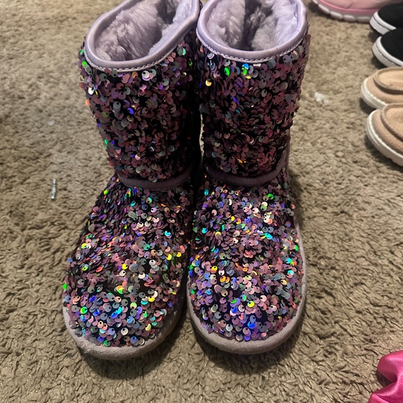 UGG Kids Sequin Boots in Purple